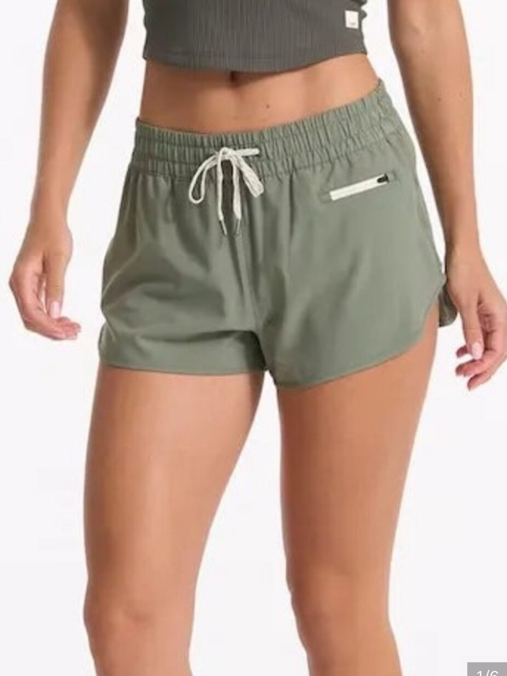 Vuori Clementine Shorts Sz S Pistachio Green